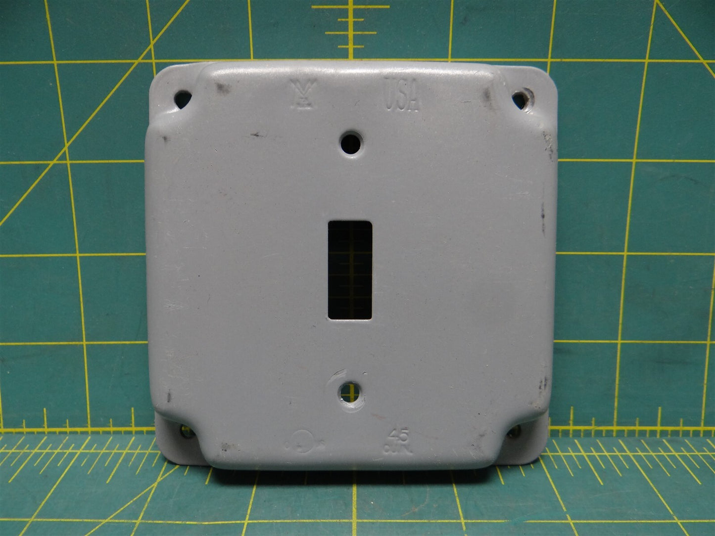 MULBERRY 11401 4" Raised SWITCH COVER Steel Finish Powder Coated