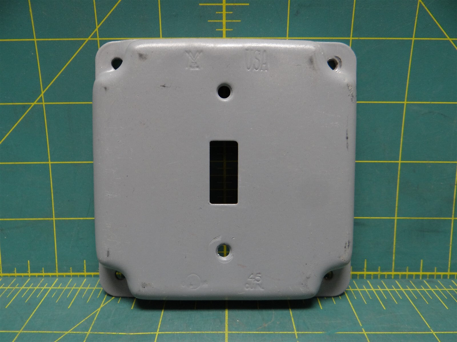 MULBERRY 11401 4" Raised SWITCH COVER Steel Finish Powder Coated