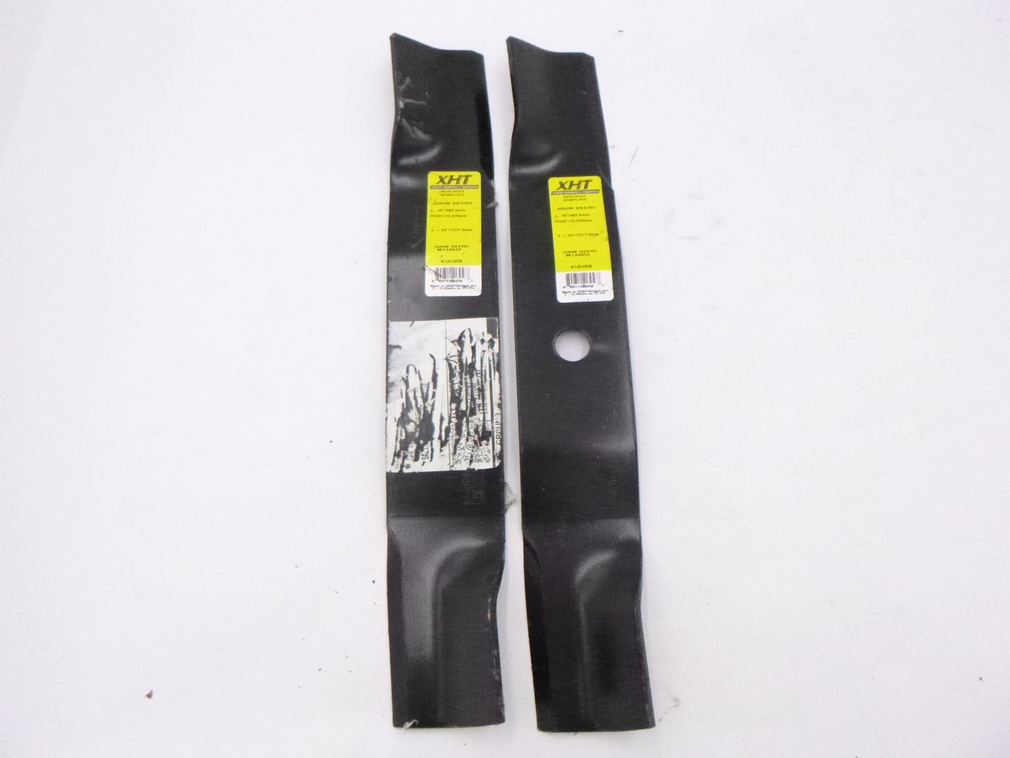2 Pack XHT B1JD1038 19" Mower Blades for John Deere 48" 54" 60" 62" Decks