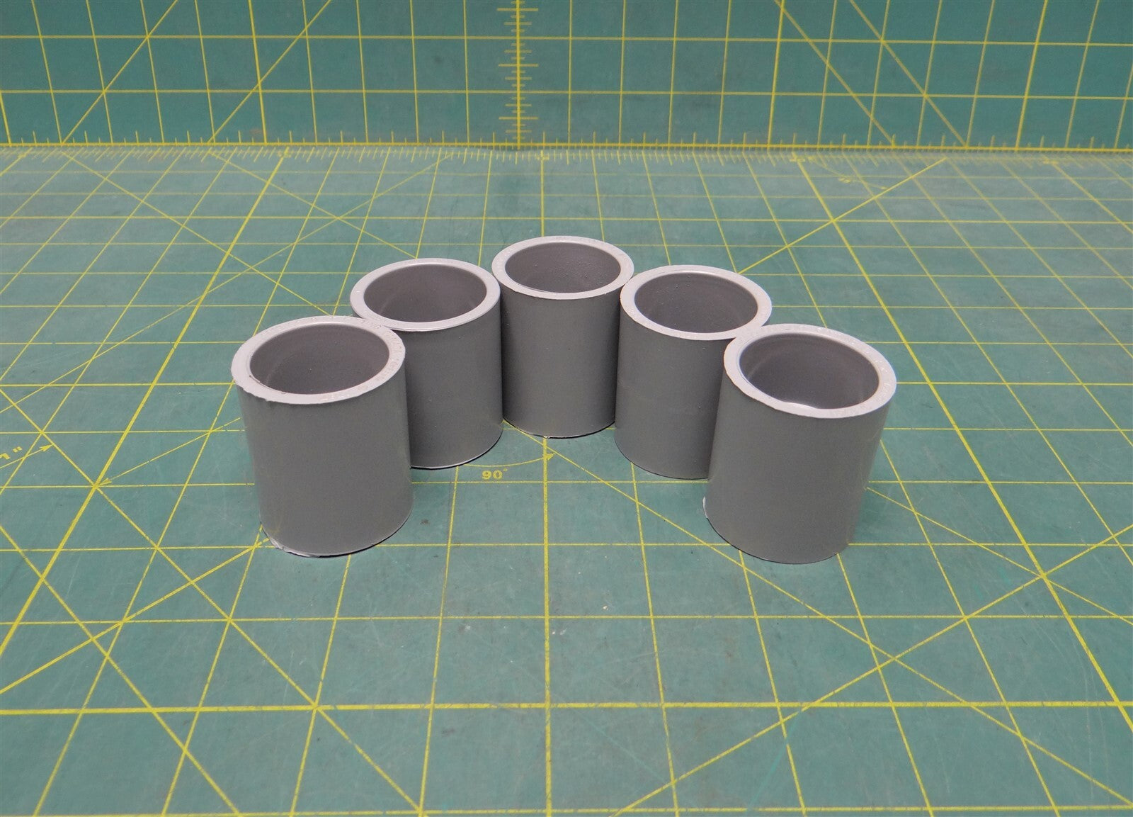 (5) 1" Gray PVC Conduit Coupling Fitting 27mm - Kraloy Brand CP10