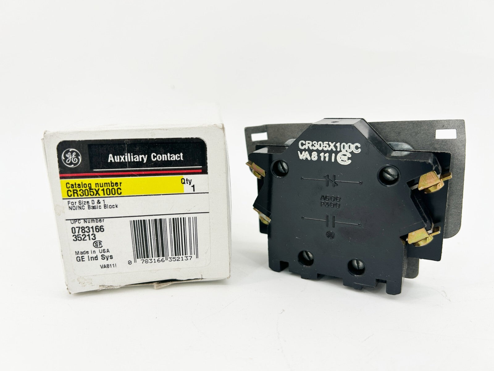 New GE General Electric CR305X100C Auxiliary Contact Size 0 & 1 NO/NC