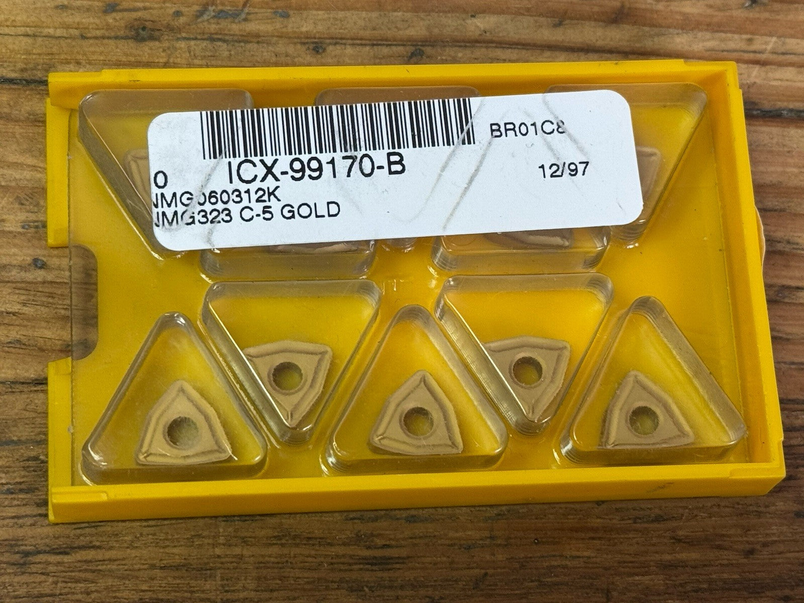 10 pcs KENNAMETAL WNMG 323K KC990 CARBIDE INSERTS C-5 Gold WNMG060312K