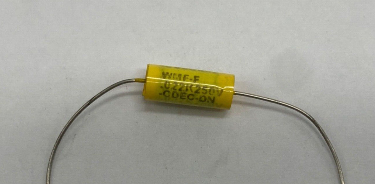 WMF-F metalized polyester film capacitor axial lead 0.022uf/250V, 223K250V