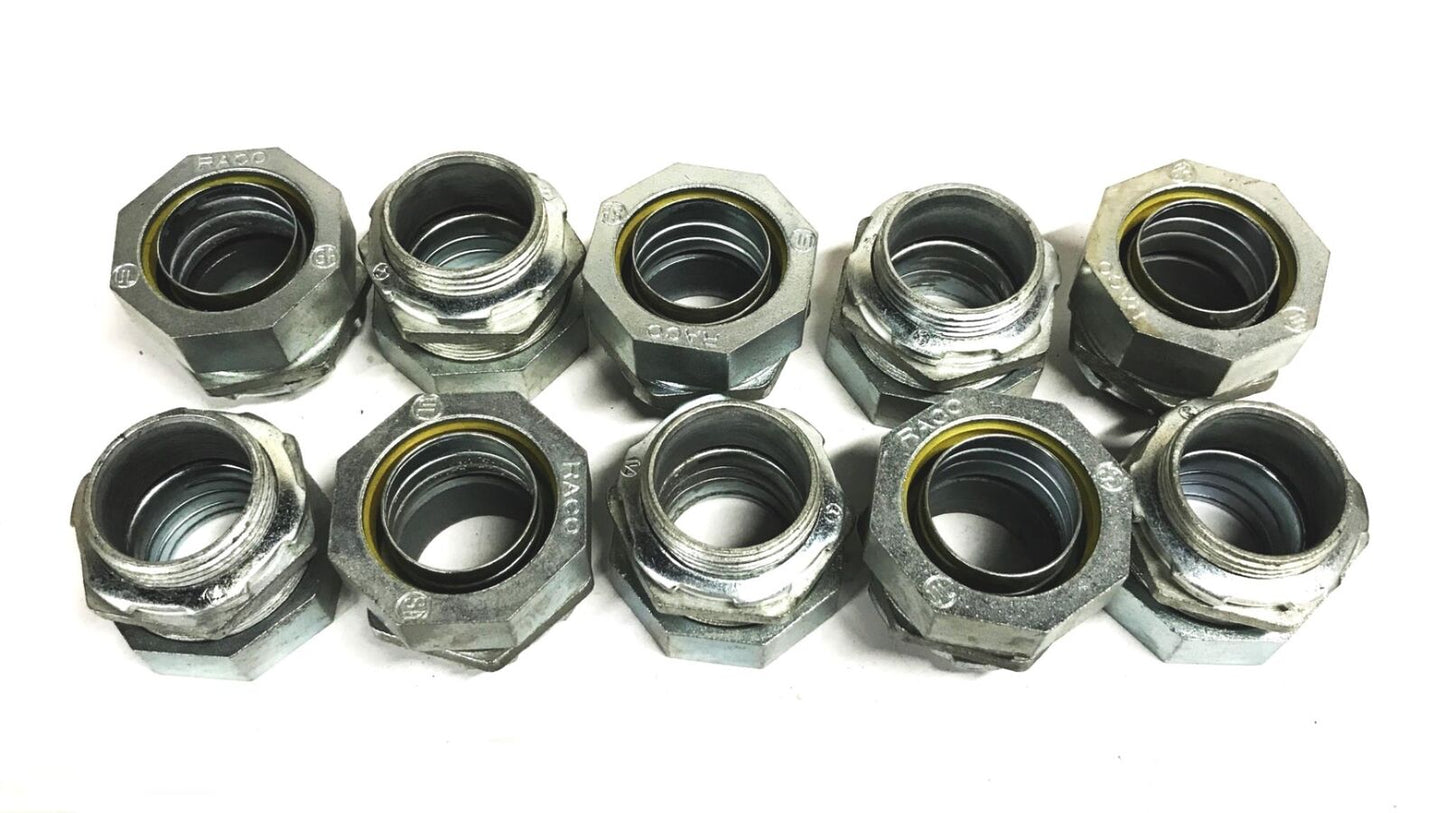 Hubbell/Raco 1-1/4 inch Liquid Tight Connector Conduit 3405 [Lot of 10] NOS