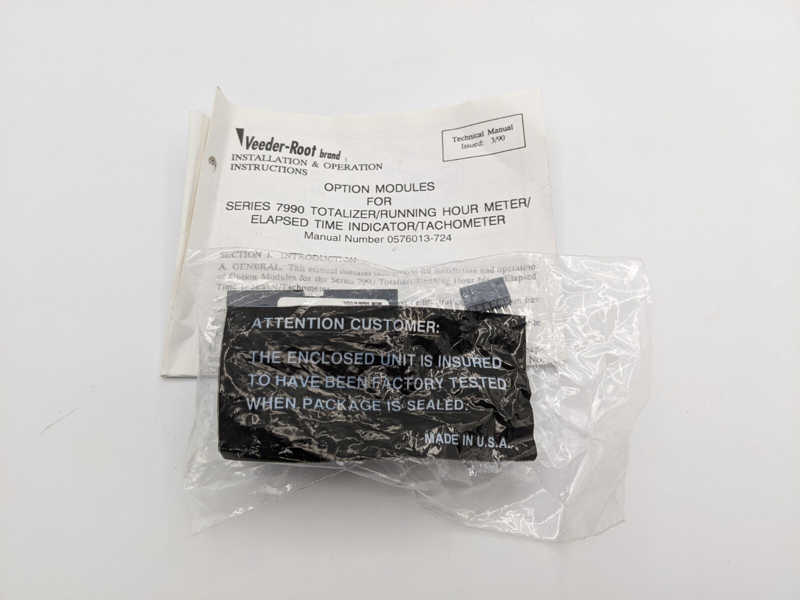Veeder-Root 0328992-020 Input Module AC/DC Voltage for Series 7990 Counter