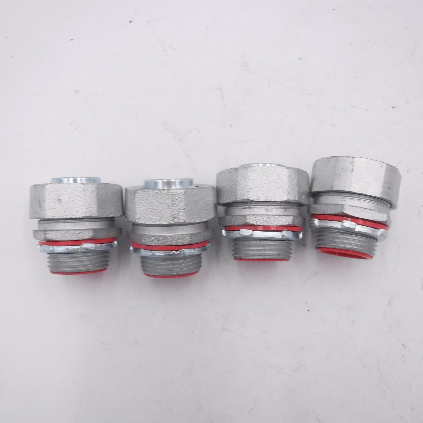 4 Pack Steel City 1" Zinc Straight Liquid Tight Connector LT100-SC