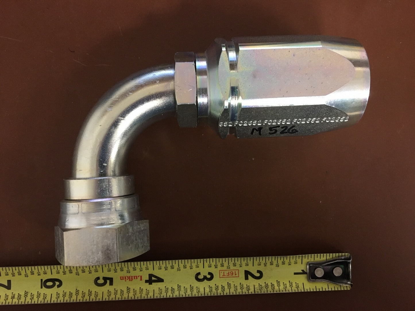 AeroQuip FC5992-1616S 1" JIC Swivel 90 Degree Elbow Hydraulic Fitting GH793 Hose