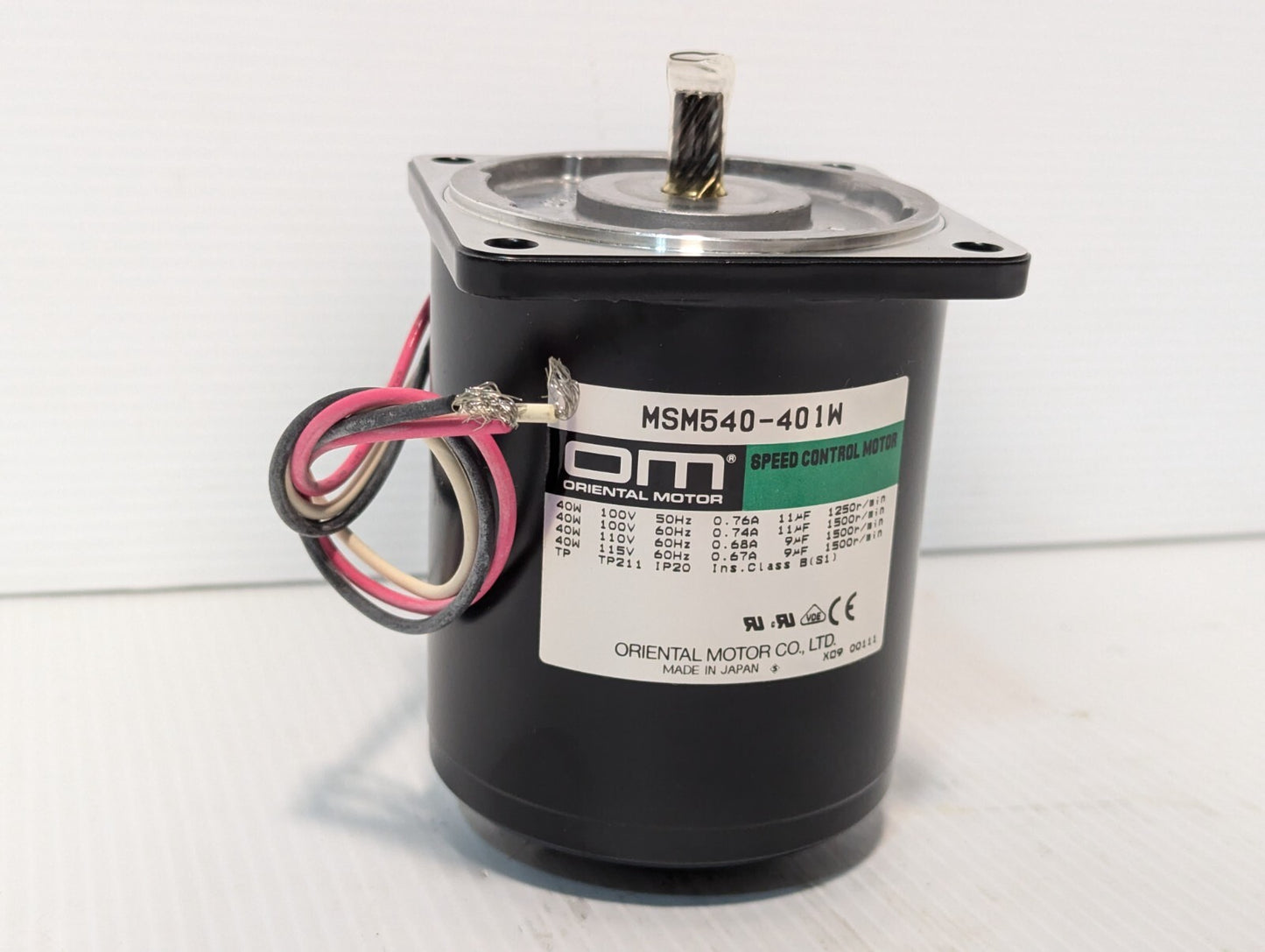 NOS Oriental Motor MSM540-401W Speed Control Motor+Returns