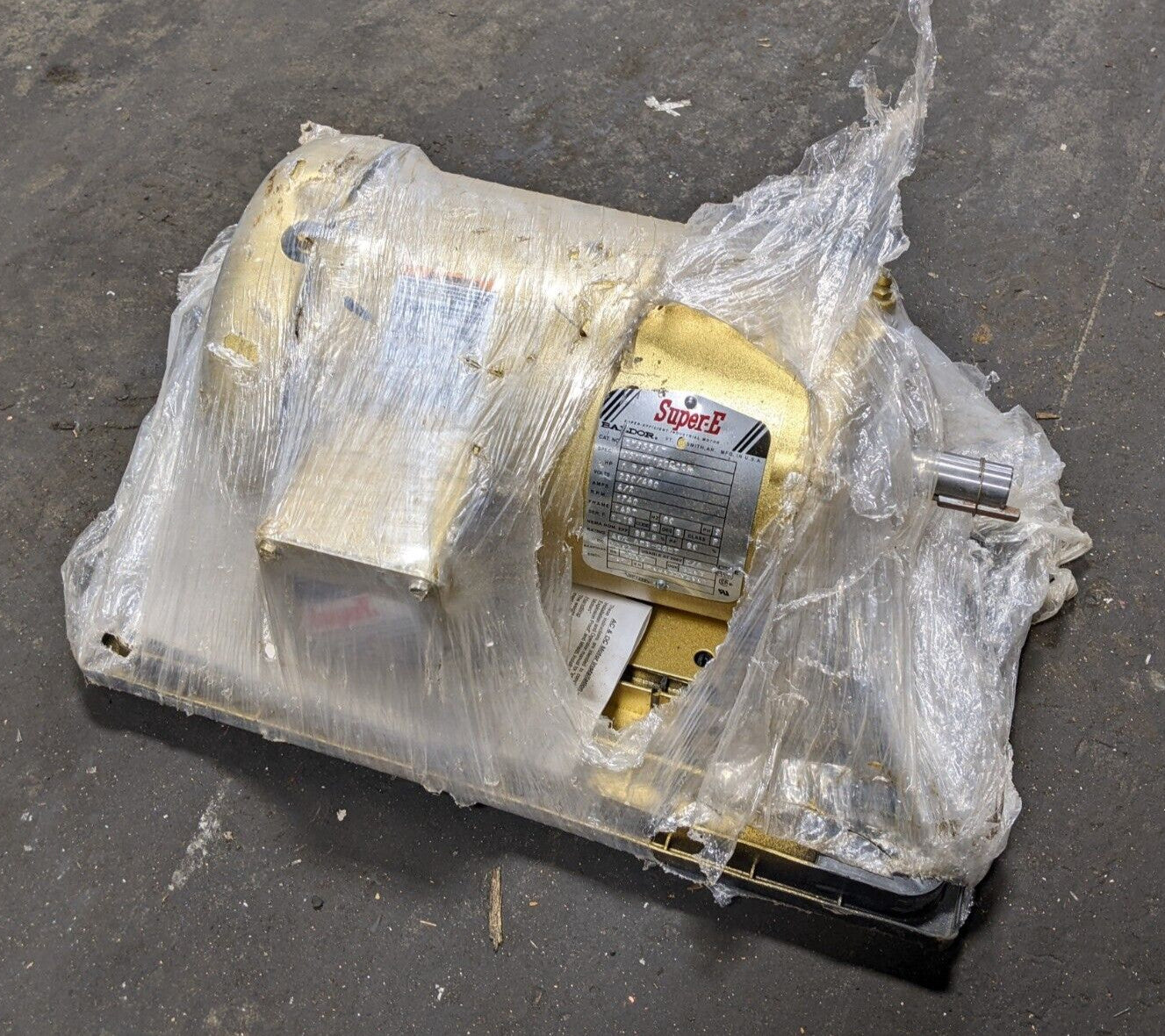 1-1/2HP Baldor EM3554T Industrial Motor 230/460V 3PH 60Hz 1740RPM Frame 145T NOS