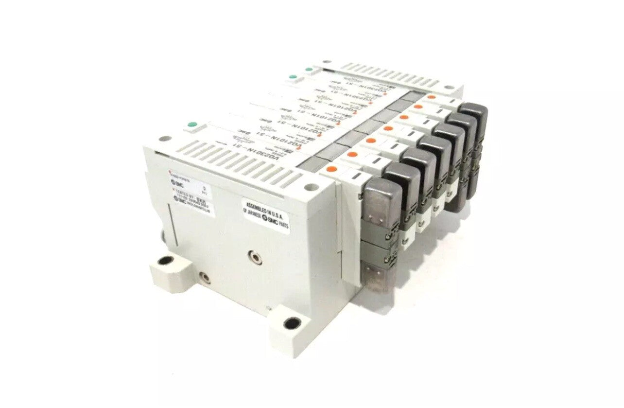 NEW SMC VV5Q2-F2M07B MANIFOLD W/ VQ2301N-51, VQ2101N-51 VV5Q2F2M07B. NEW!    D5