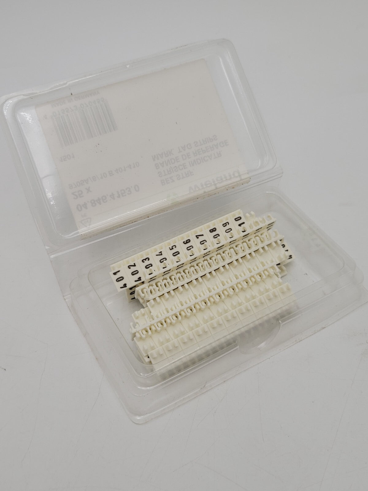 25PC Weiland 9705A/6/10B401-410 Mark Tag Strips for Terminal Block 04.846.4153.0