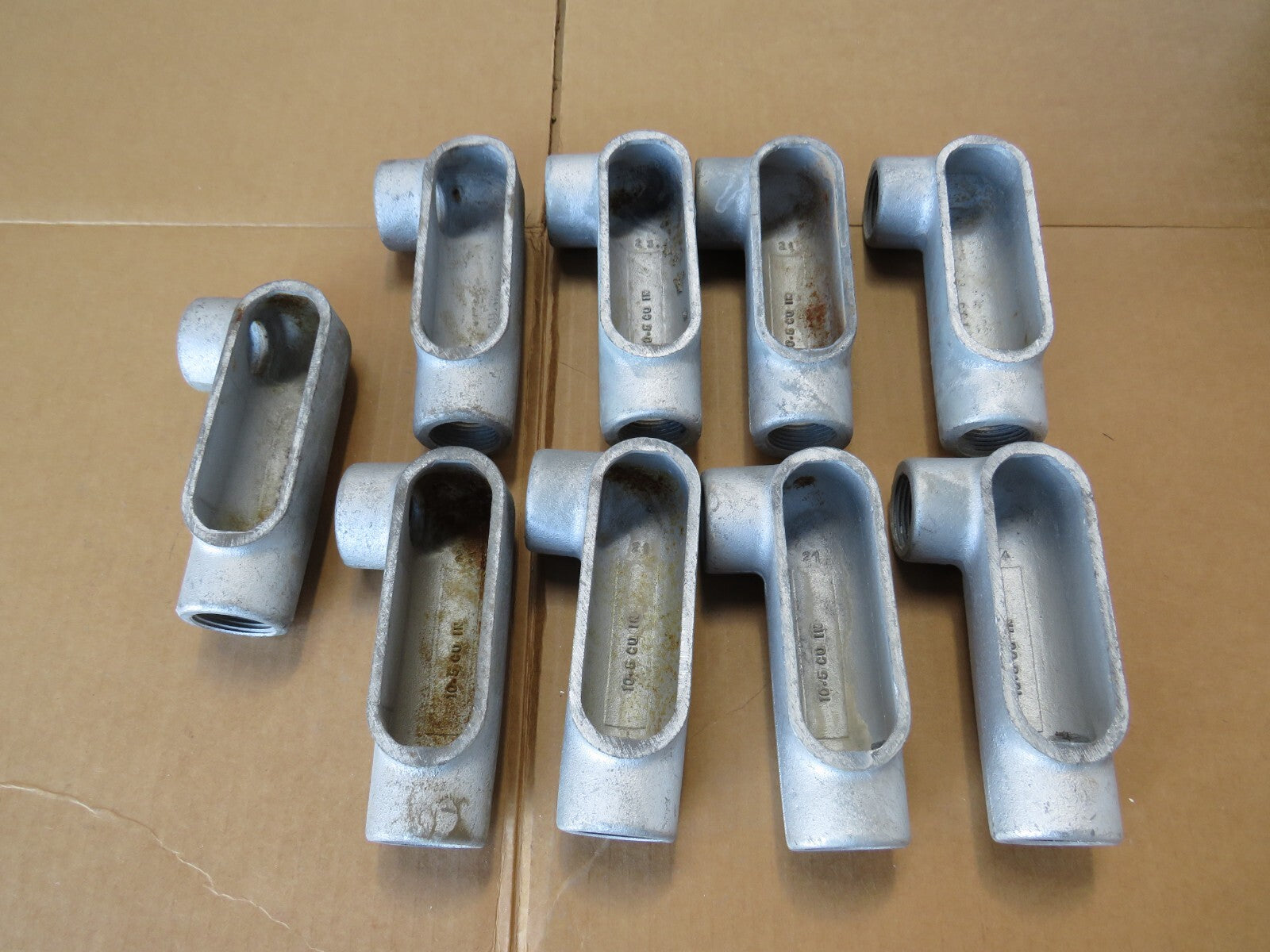 Crouse Hinds LR37 SA Condulet Galvanized Conduit Outlet Body 1in LOT OF 9