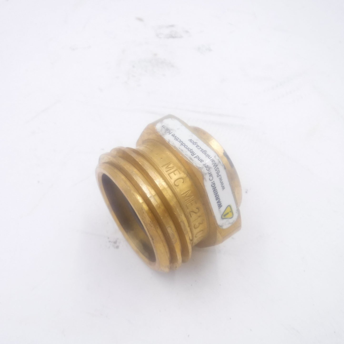 MEC ME213 1-3/4" Male ACME X 3/4" FPT Brass Propane Tank Adapter Fitting