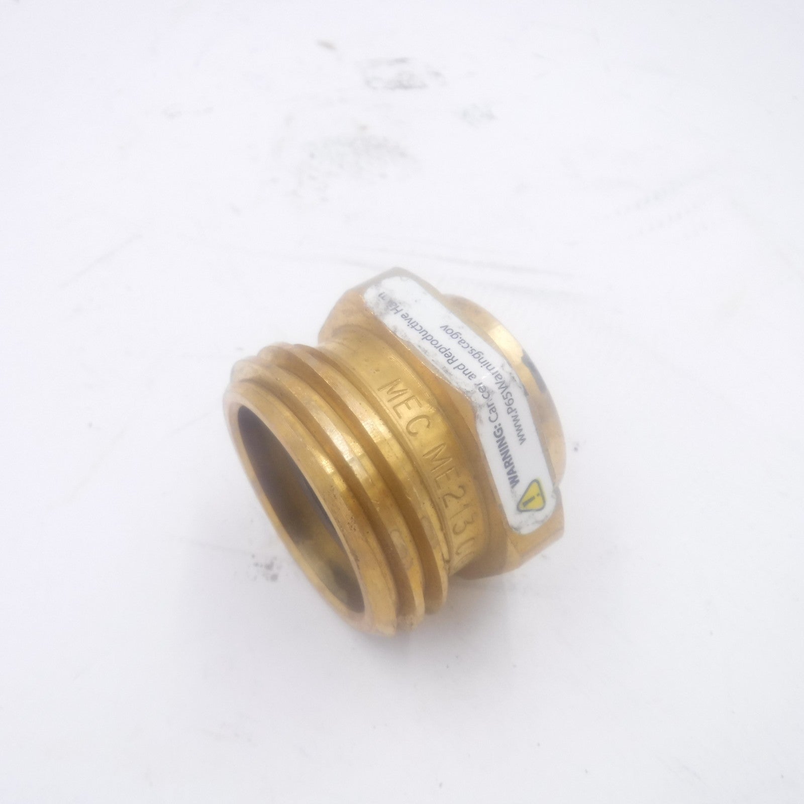 MEC ME213 1-3/4" Male ACME X 3/4" FPT Brass Propane Tank Adapter Fitting