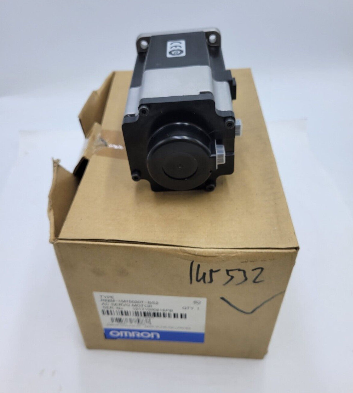 Omron R88M-1M75030T-BS2 AC Servo Motor 4.6 Amp 200VAC 750 Watt 3000RPM 250Hz 3PH