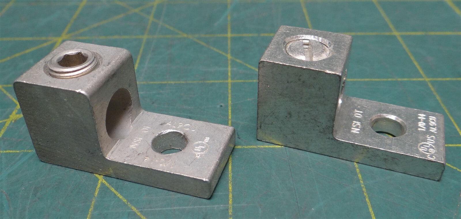(Pack of 2) NSI 0T Single Lug 1/0-14 AWG Aluminum/Copper 1 Hex Head 1 Slotted