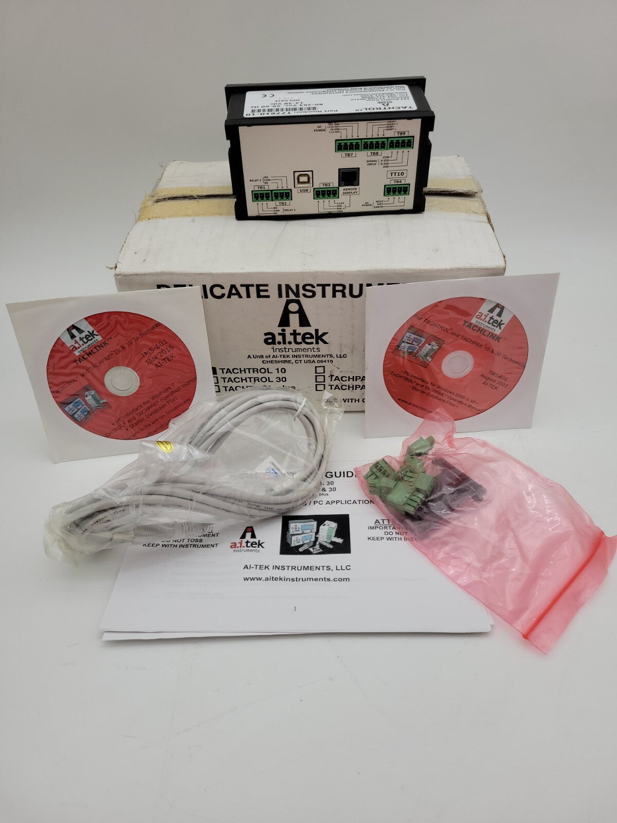 AI Tek T77610-10 Tachtrol 10 Digital Tachometer Programmable 80-264VAC 12-30VDC
