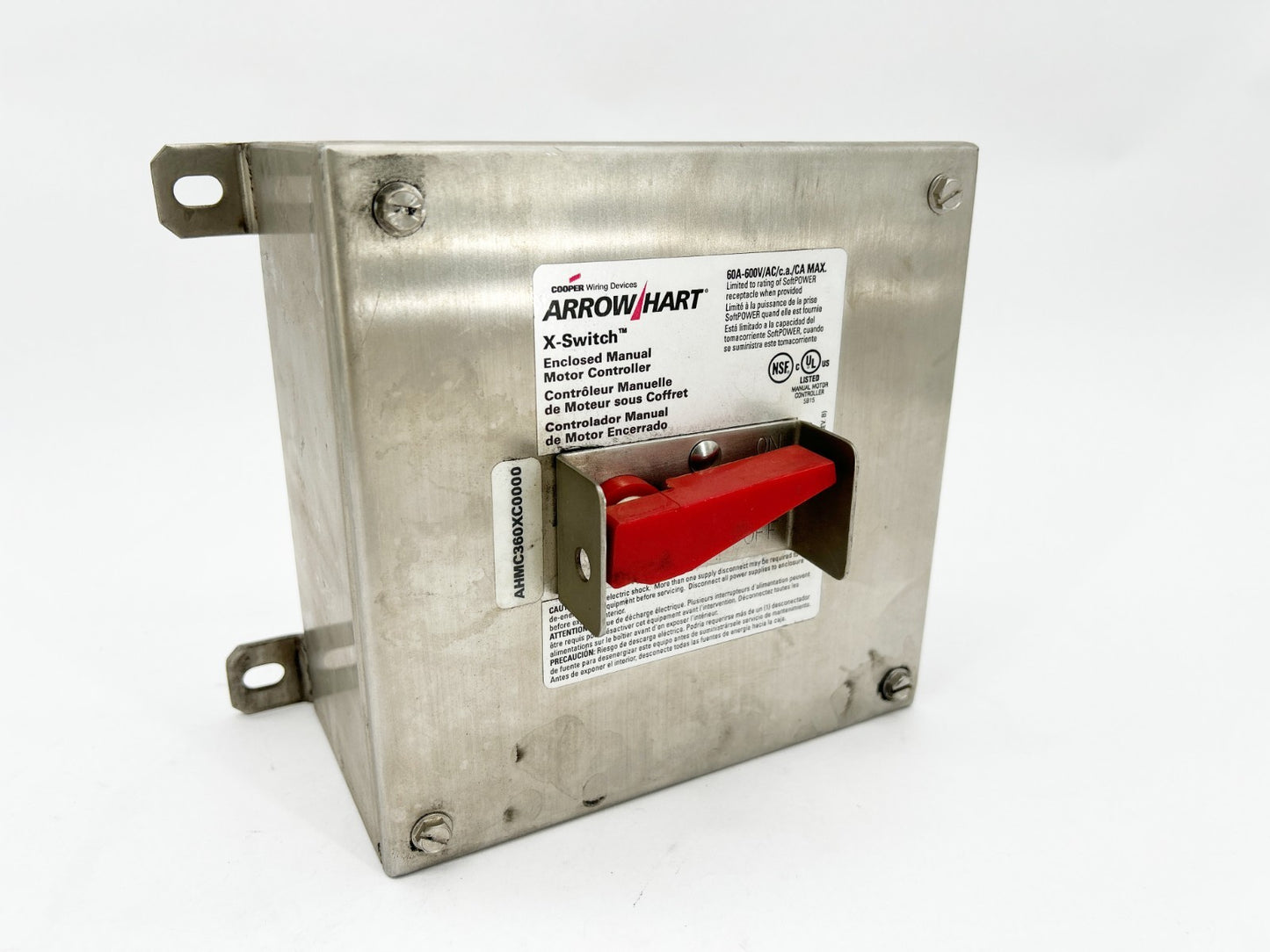 New Arrow Hart AHMC360XC0000 X-Switch Motor Controller 60A 600V - No Box