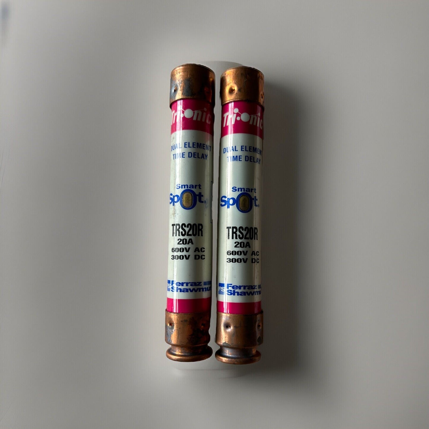 *QTY 2* Ferraz Shawmut TRS20R Tri-onic smartspot Dual Element Time Delay Fuse FB