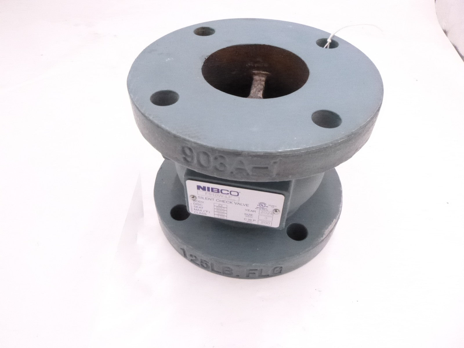 Nibco F910W-LF 3" Flanged Cast Iron Silent Check Valve 200 CWP CI Body