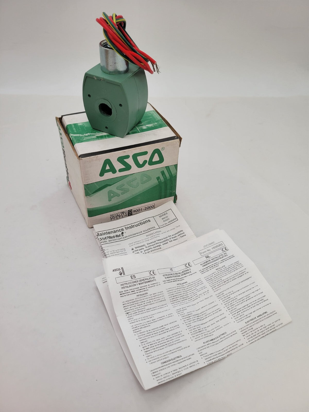 Asco RedHat 238610-132-D Solenoid Valve Coil 110VAC 50Hz 120VAC 60Hz 17.1 Watt