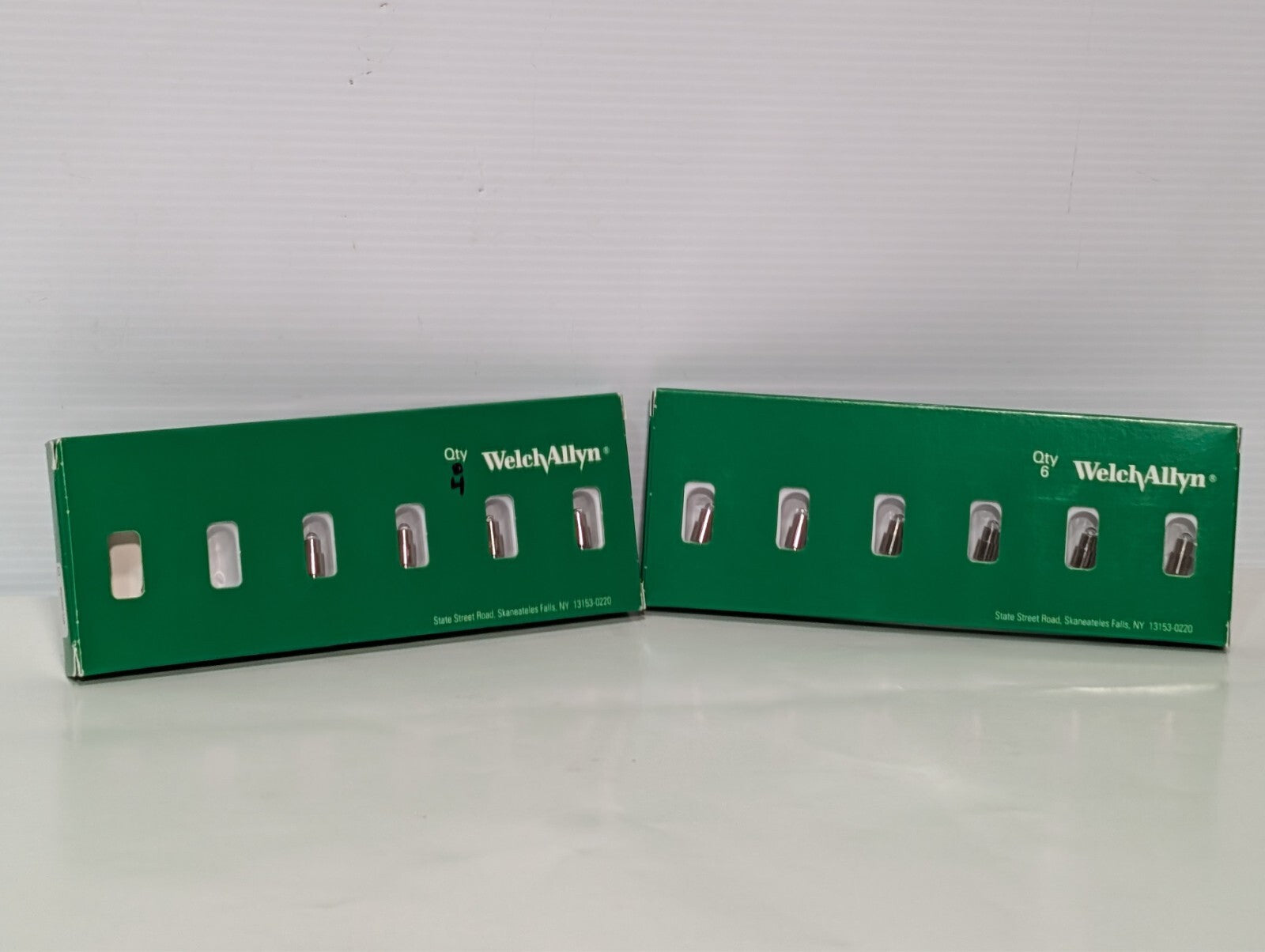 (10) Welch Allyn 06500-U6 Halogen Lamp 3.5V for MacroView Otoscope - Box of 6, 4