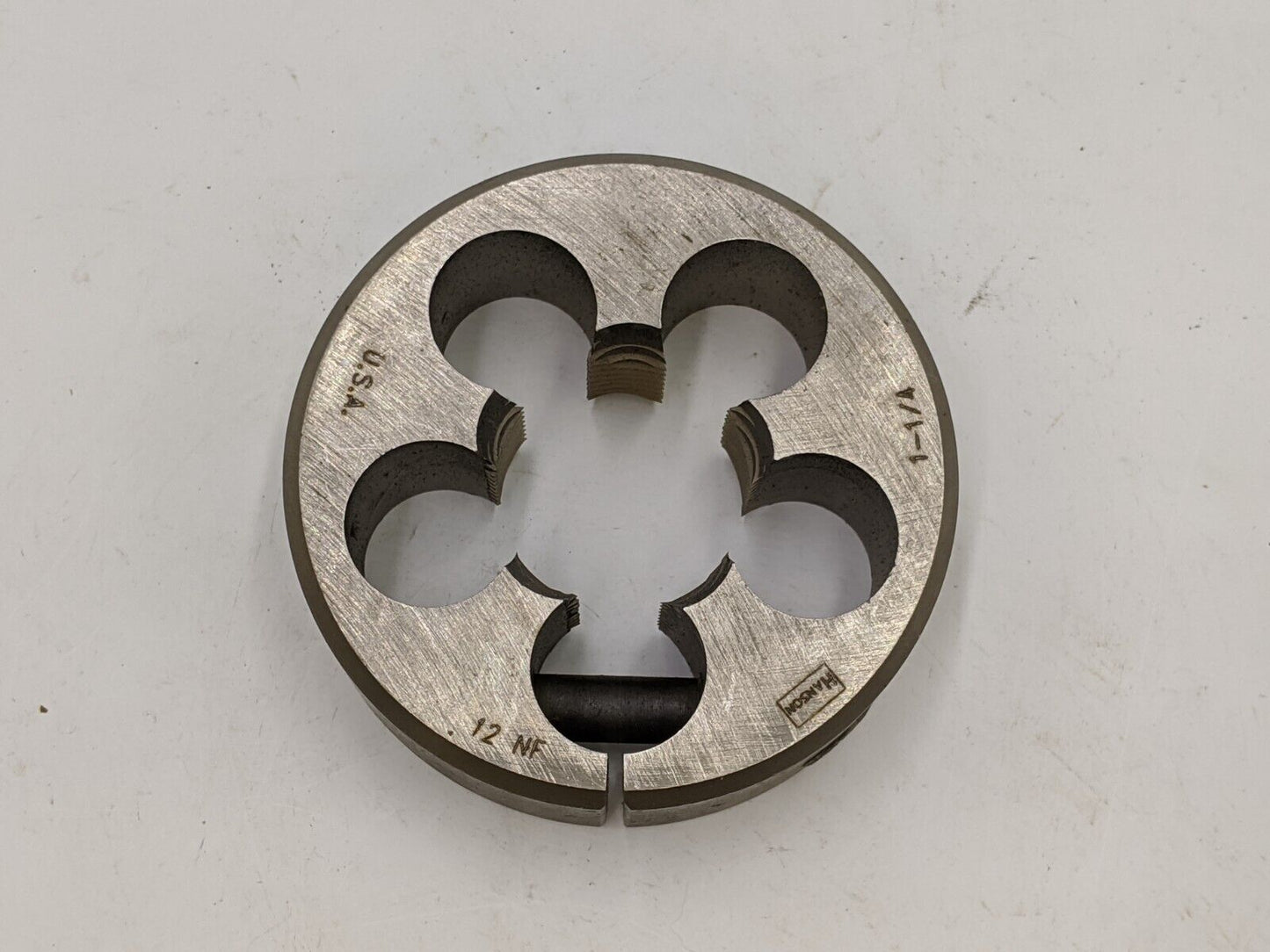 1 Piece Hanson Adjustable Die 1-1/4" 12NF 3" Outer Diameter 1.25in Carbon Steel