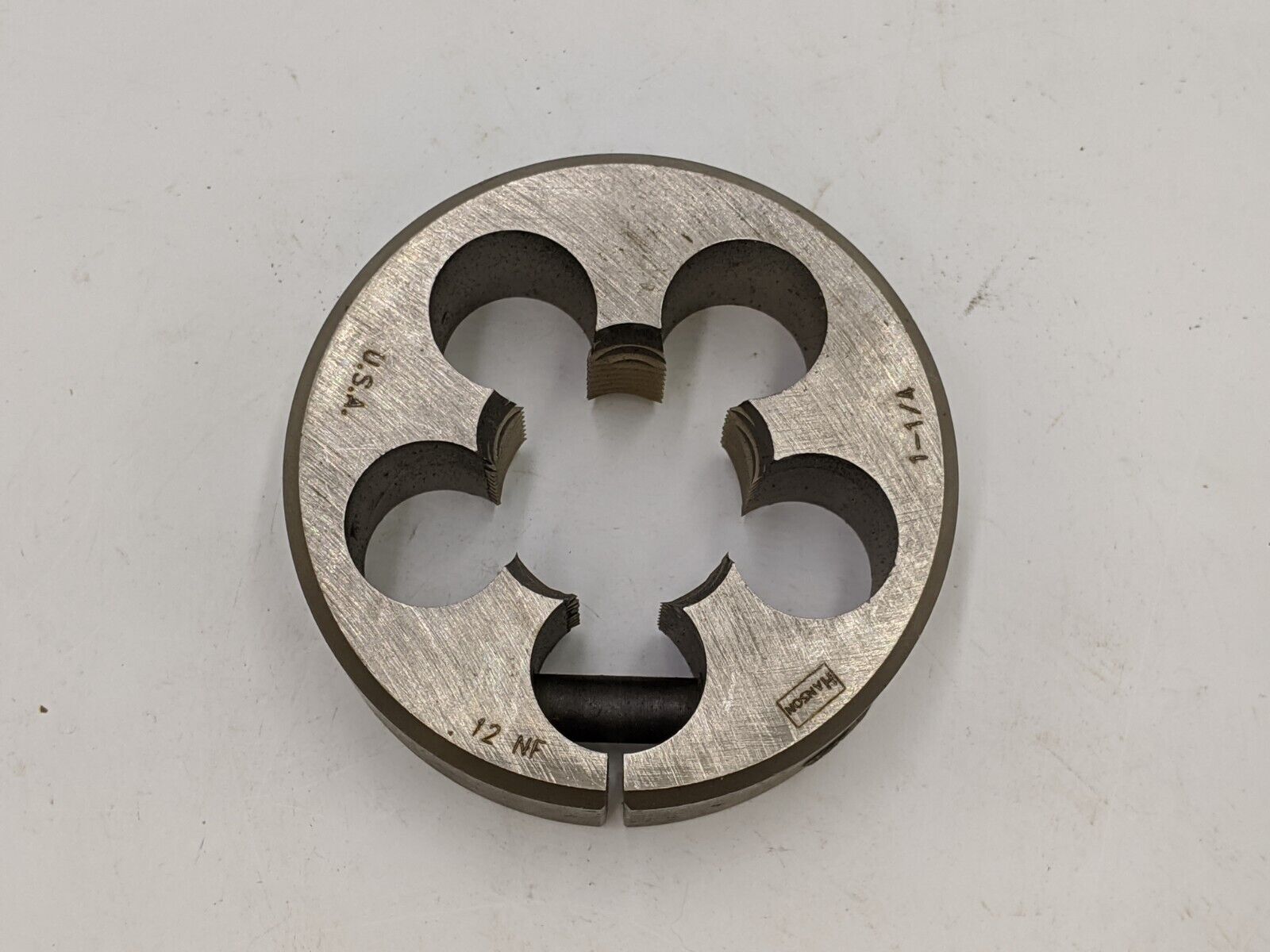 1 Piece Hanson Adjustable Die 1-1/4" 12NF 3" Outer Diameter 1.25in Carbon Steel