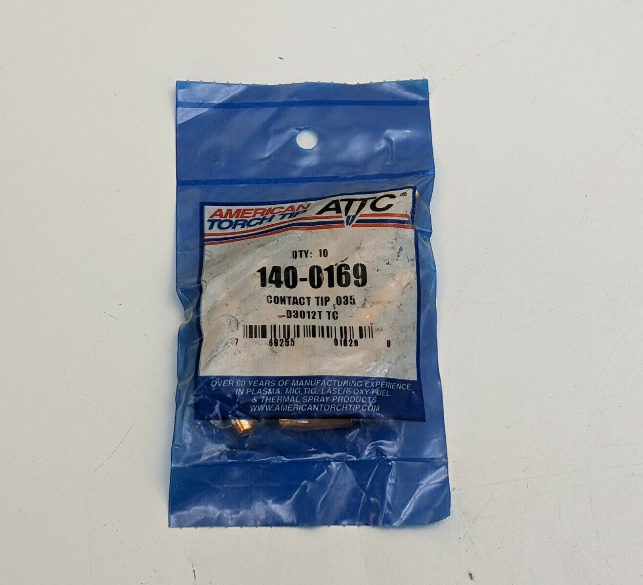 10PC ATTC 140-0169 Contact Tip .035 M6 CU Wire Standard Duty MIG Welding Equip