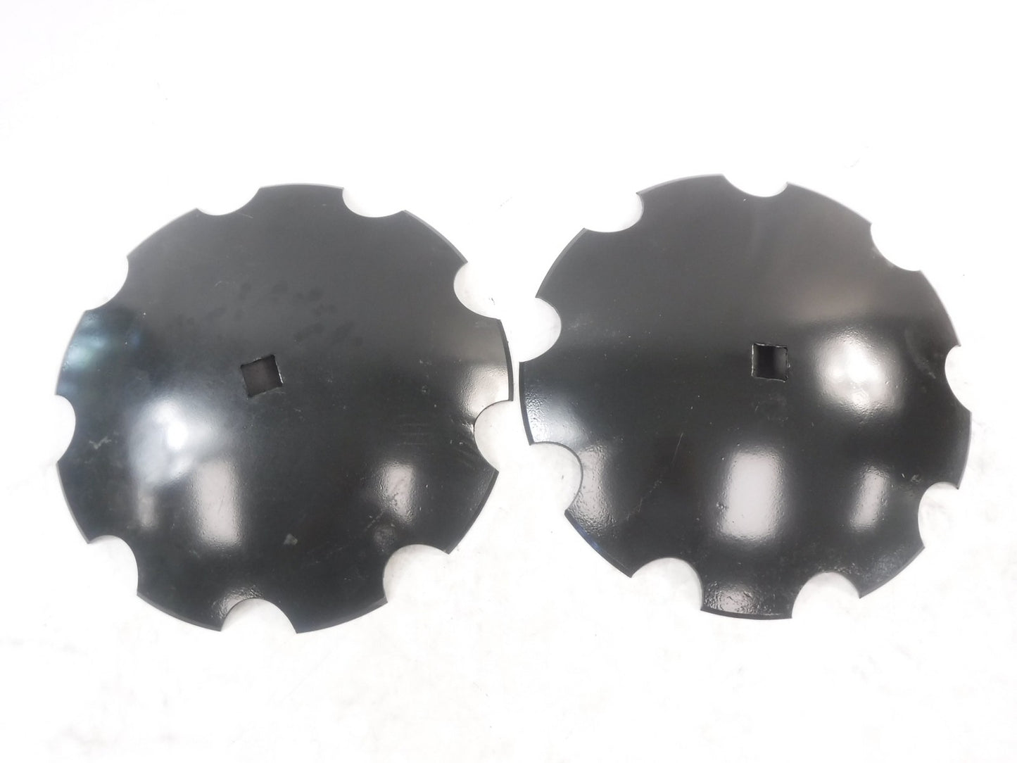2 Pack 16"DIA x 1"Square 3MM Notched Disc Harrow Blades