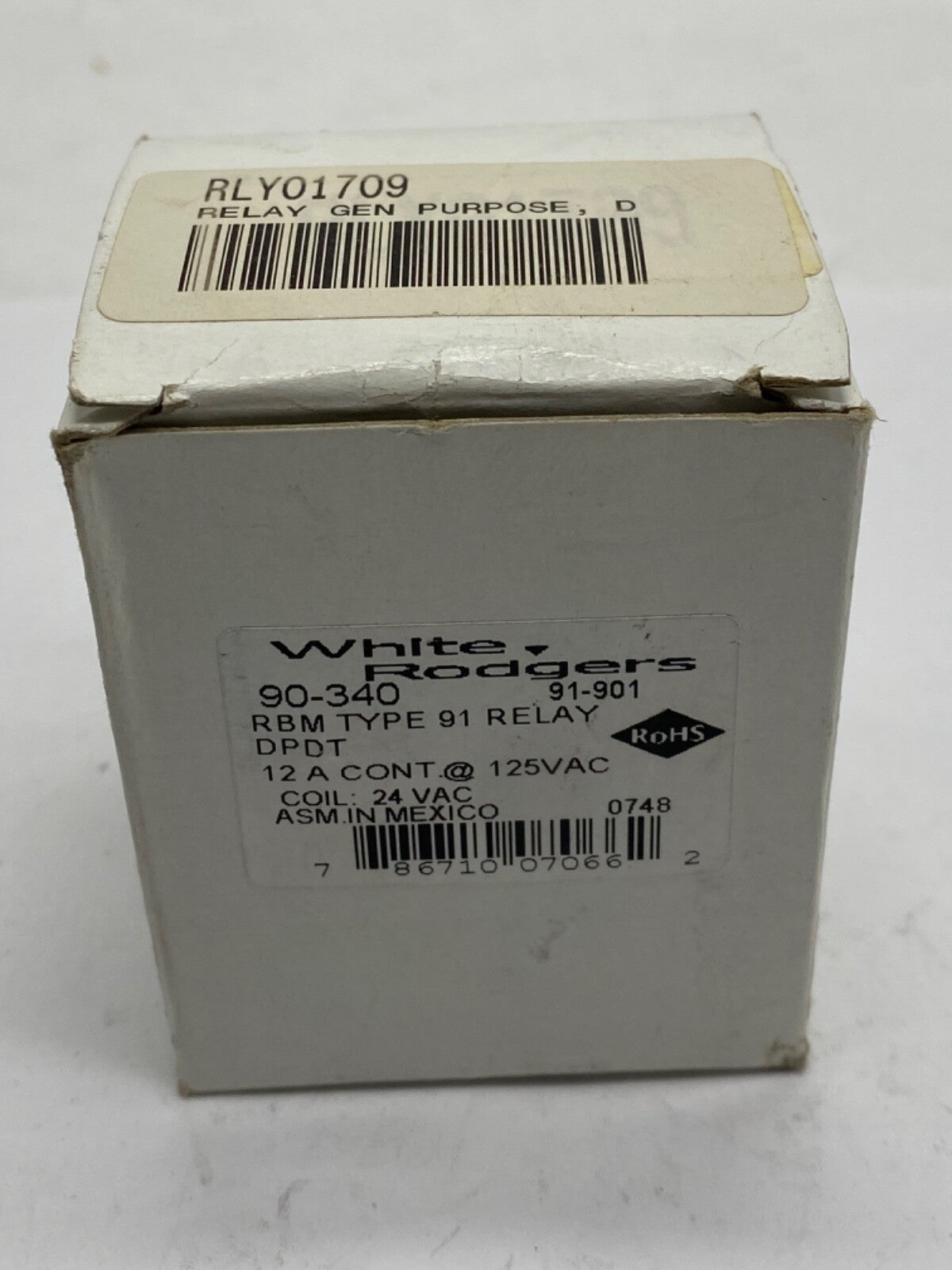 White Rodgers 90-340, RLY01709, 91-901 blower fan relay 24vac coil