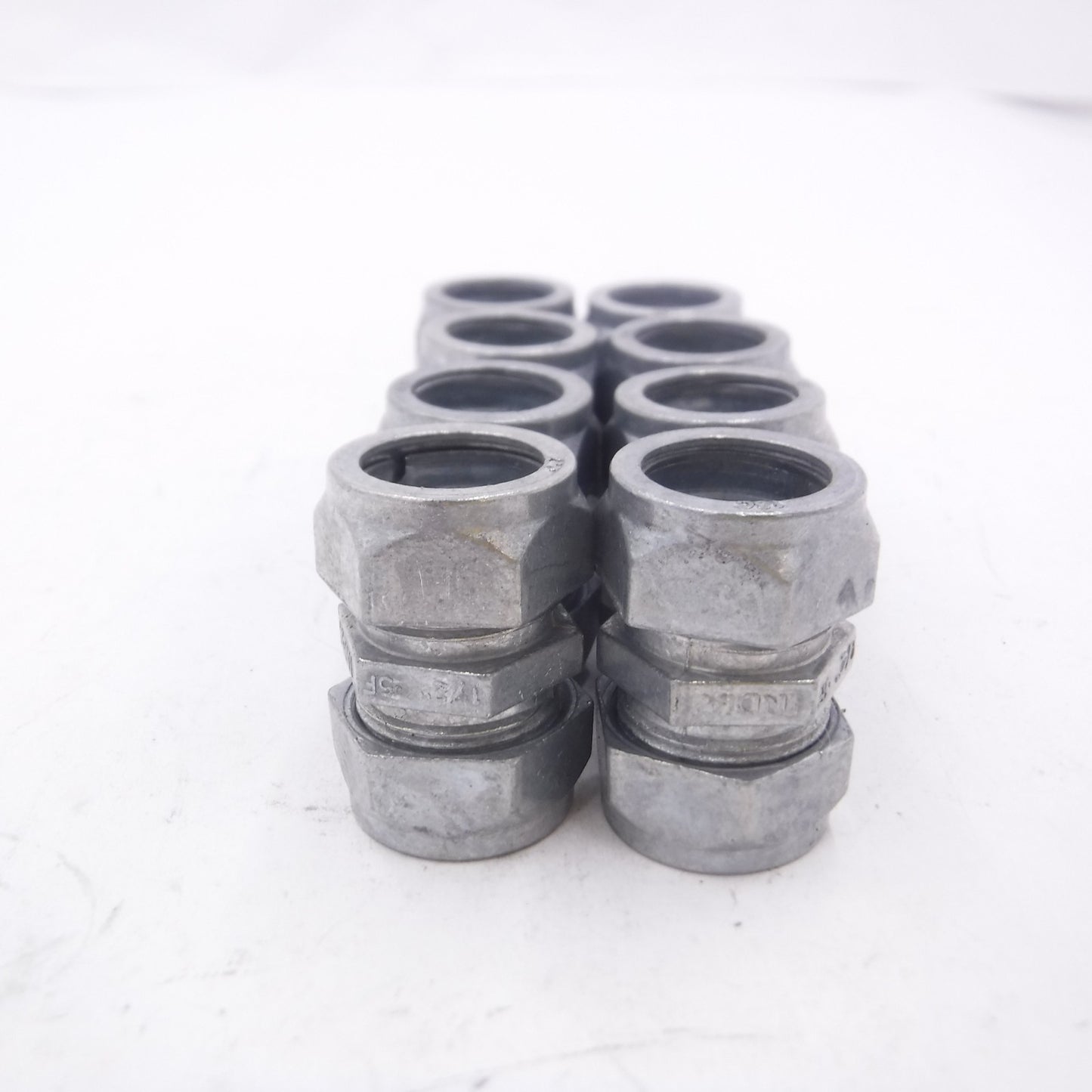 8 Pack 1/2" Electrical Compression Conduit Coupling