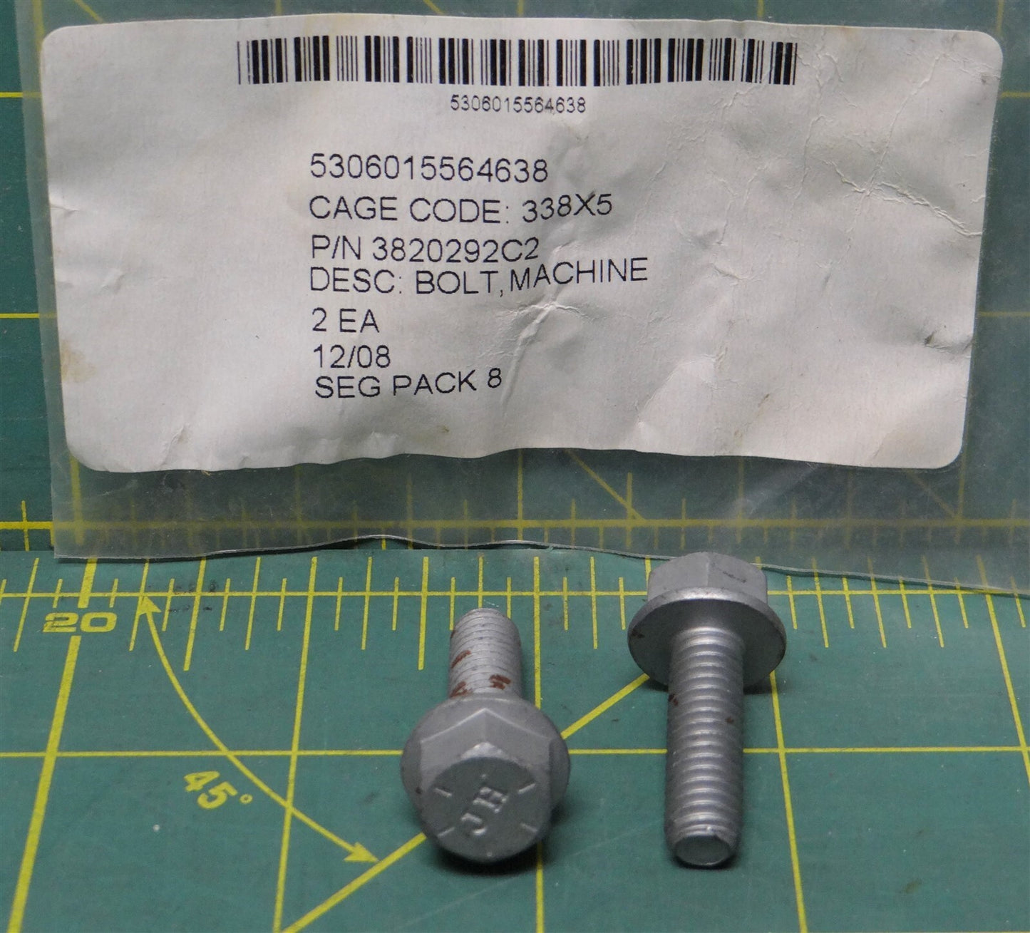 (26) 5/16"-18 x 1" Grade 8 Steel Hex Head Machine Bolt NSN: 5306-01-556-4638