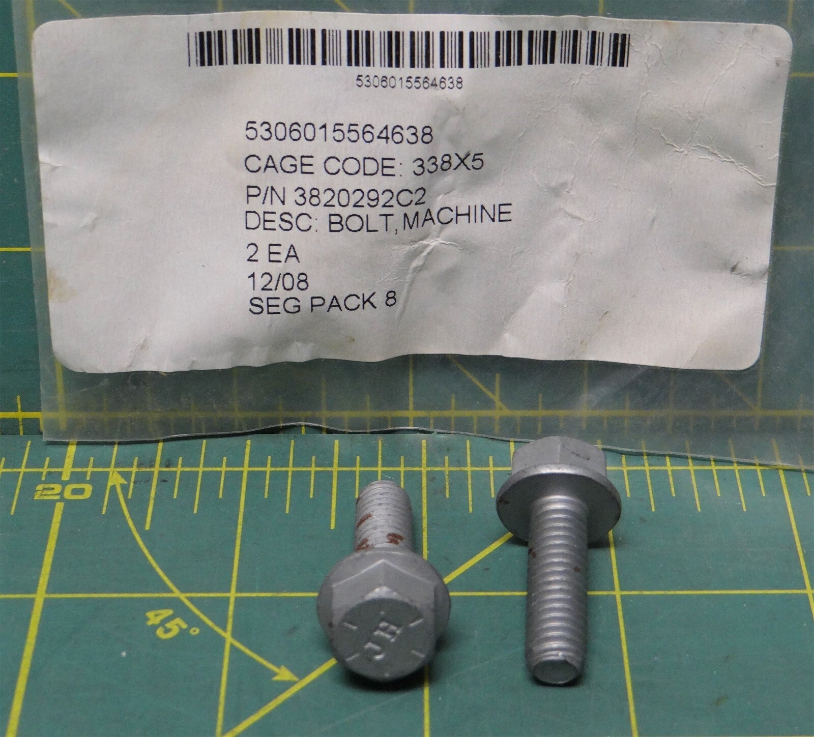 (26) 5/16"-18 x 1" Grade 8 Steel Hex Head Machine Bolt NSN: 5306-01-556-4638