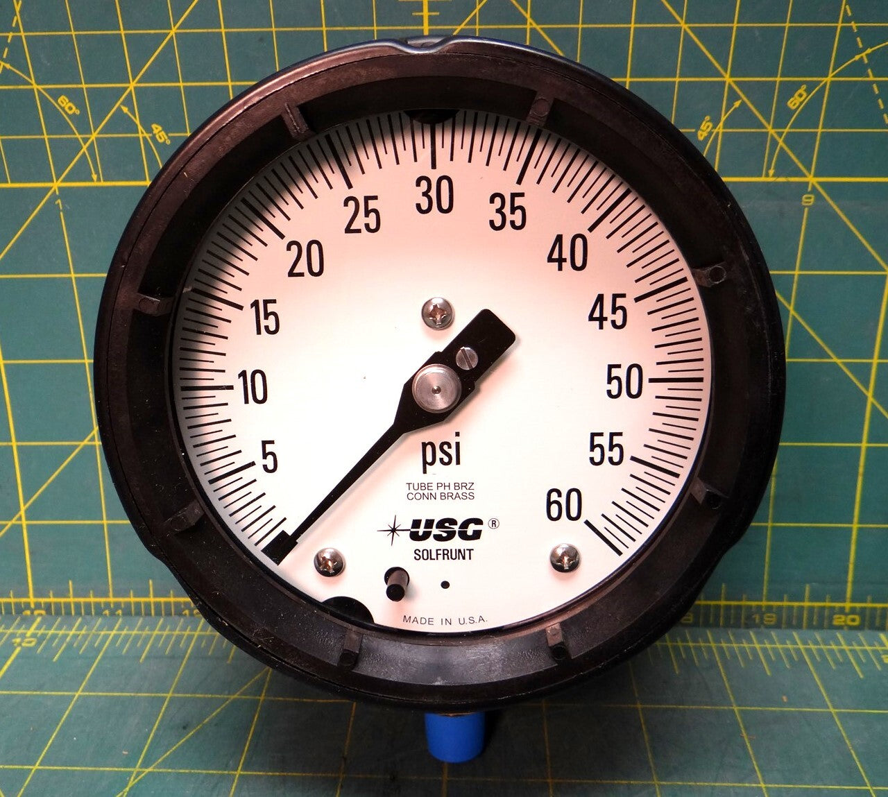 4 1/2" Ametek US Gauge Division 1980-155004 60 PSI 1/4" ANPT Bottom Connection