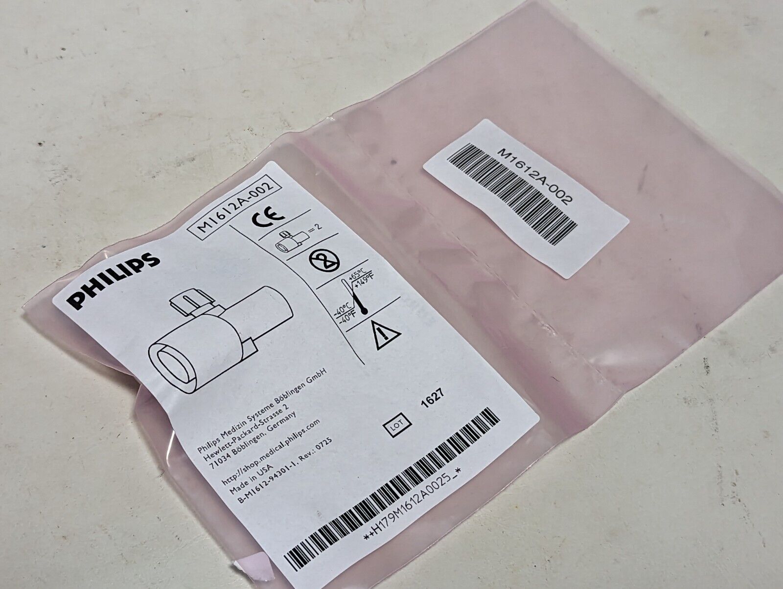 Philips M1612A-002 straight airway adapter, two per bag
