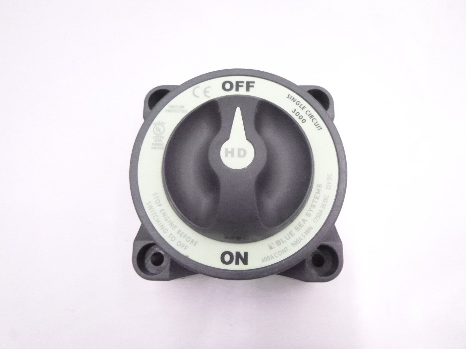 Blue Sea Systems 3000B-BSS Heavy Duty Battery Switch On/Off  32V 600A