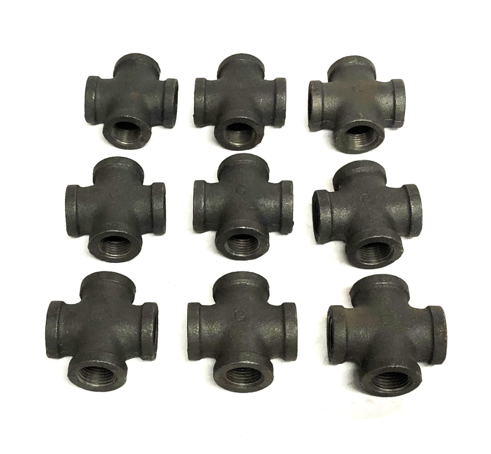 Unbranded Female Cross Fitting 1/2 Inch [Lot of 9] NOS