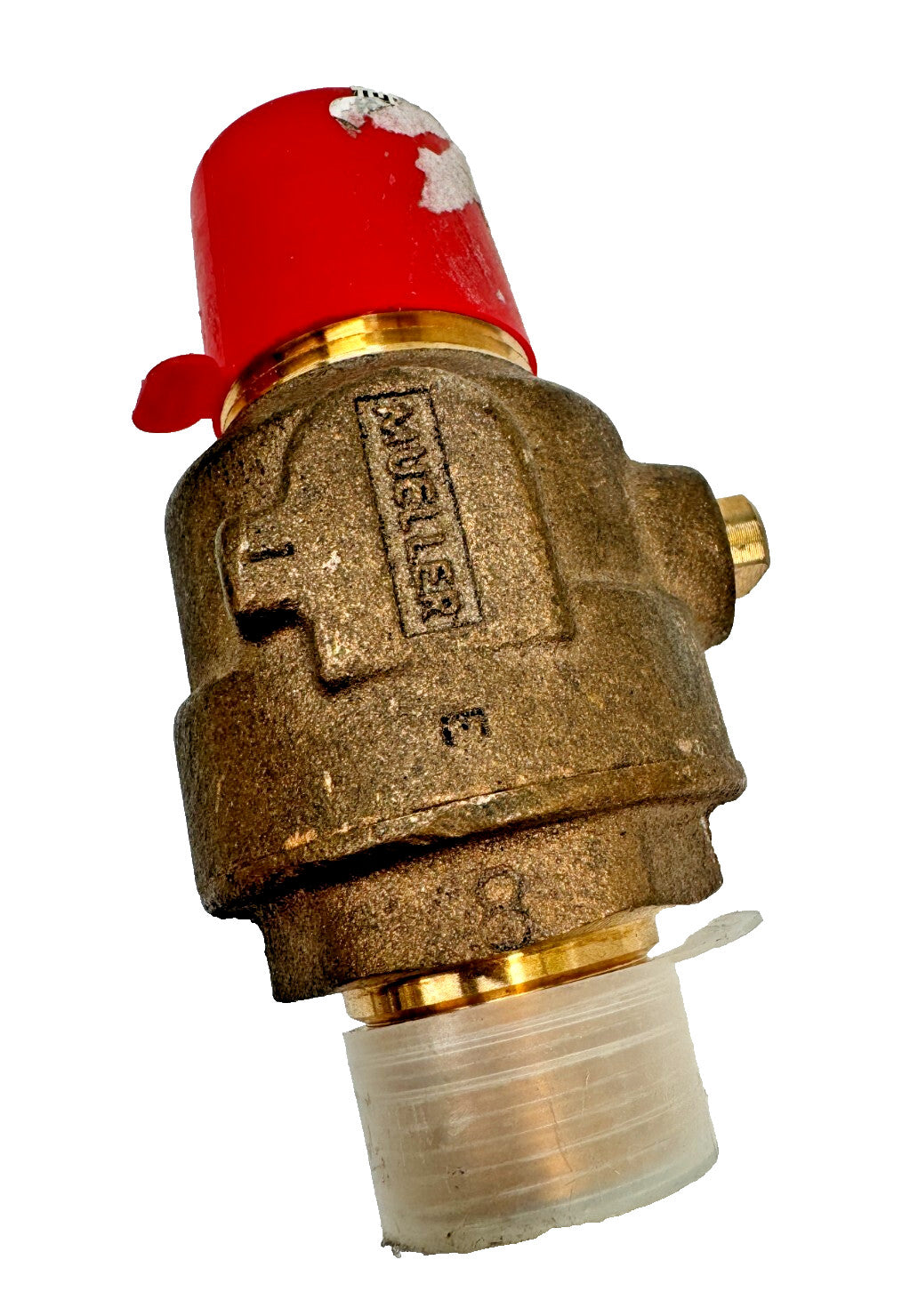 MUELLER 300 Ball Corporation Valve 1" AWWA IP Thread x Male NPT Thread, Bronze