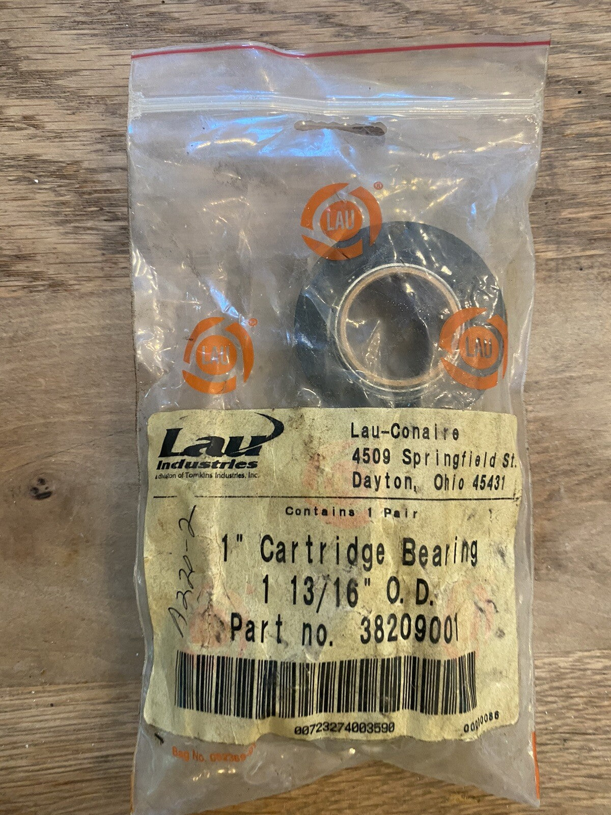 LAU 38209001 SLEEVE BEARING CARTRIDGE 1" DIA SHAFT, 1-13/16" OD - BR2