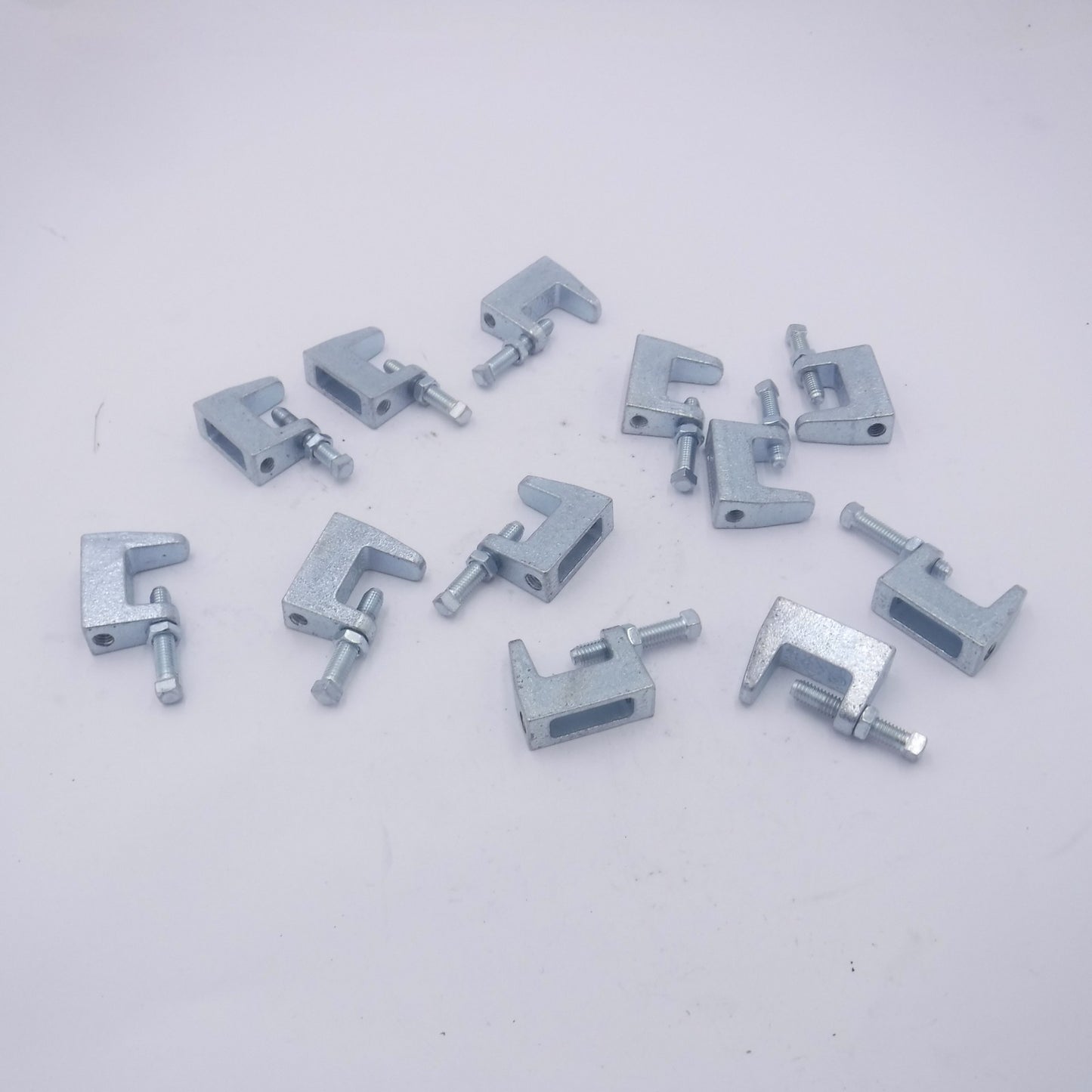 12 Pack Caddy 310 Univ Beam Clamp Electrogalvanized 3/8" Rod 1-1/4" Max Fla