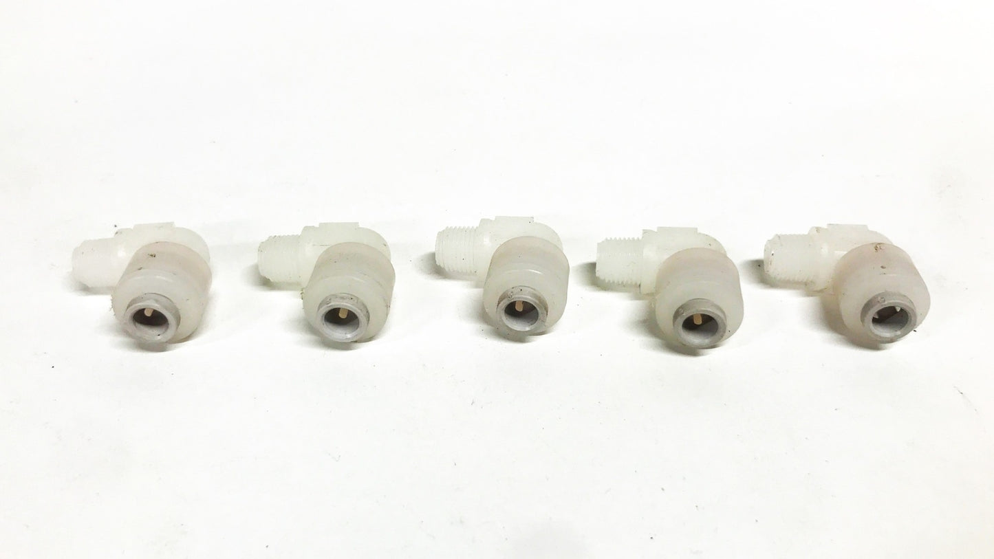 Parker 5/16 x 5/16 Push to Connect Tube Fitting Male Elbow F5ME4 [Lot of 5] NOS