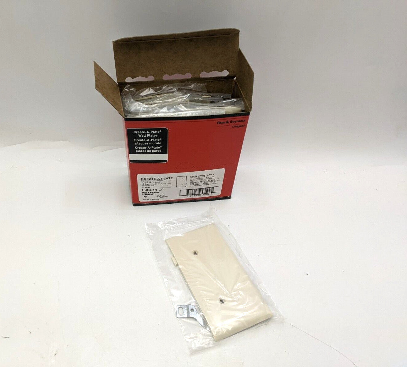 10PC Pass Seymour Legrand PJSE14-LA Sectional Wall Plate End Section Blank NOS