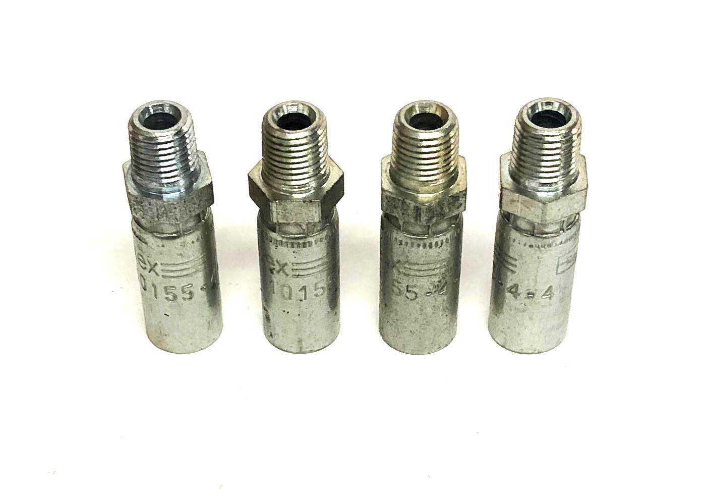 Parker Paraflex Male Pipe Swivel Straight 10155-4-4 [Lot of 4] NOS