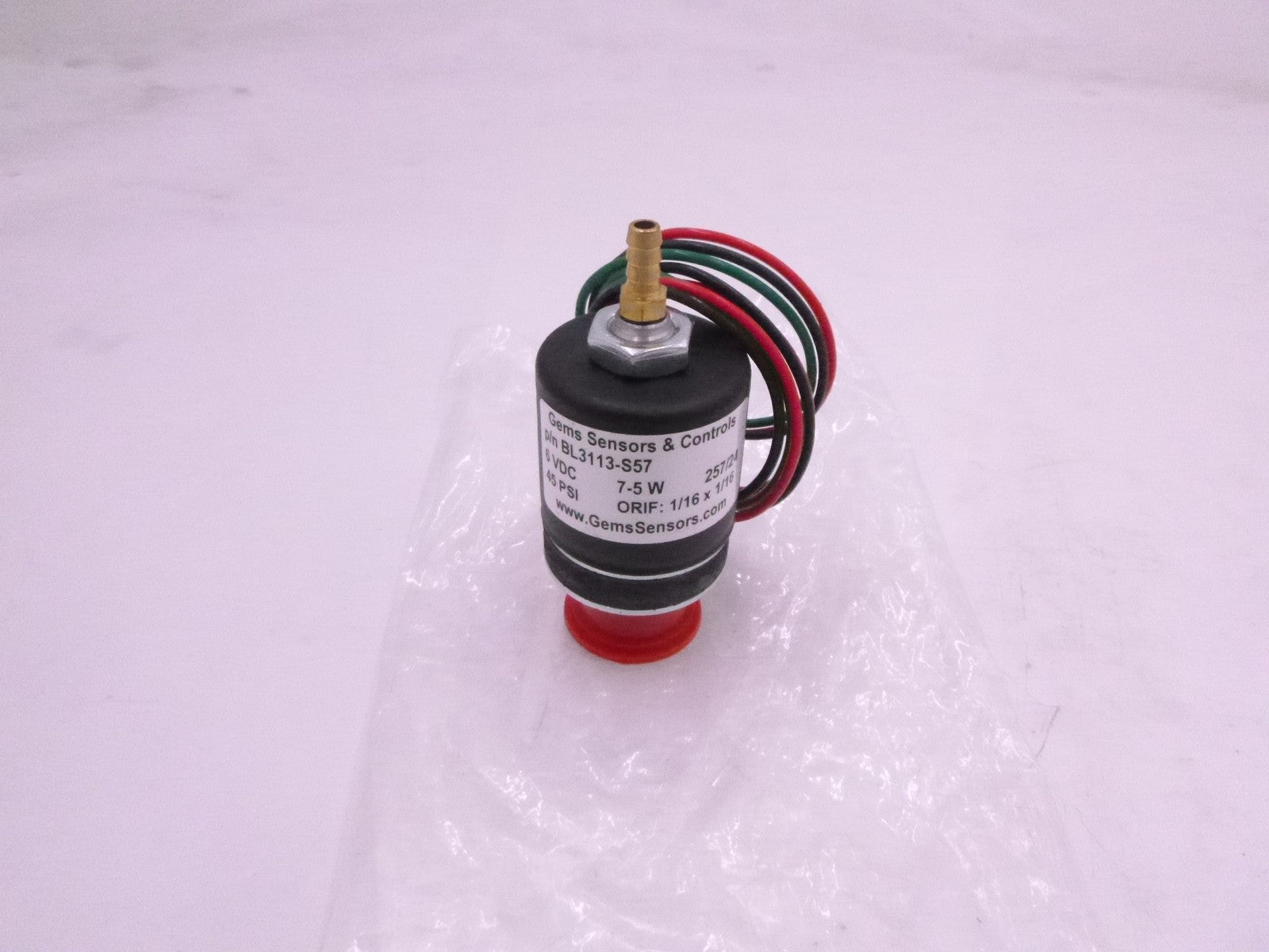 Gems Sensors BL Series Latching Valve BL-OPERATOR DC 3-WAY NC BL3113-S57
