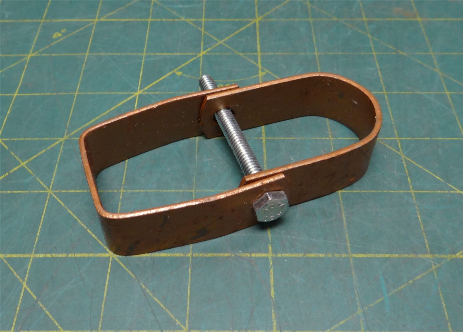 1-1/4" Enamel Plated Steel Clevis Hanger, 4" Length, 2-3/4" Width, 7/8" Height