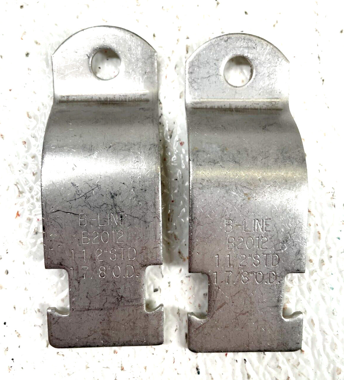 (4 Sets) BLINE B2012 1-1/2" (1.875 OD) Stainless Steel Pipe Straps *Strap Only*