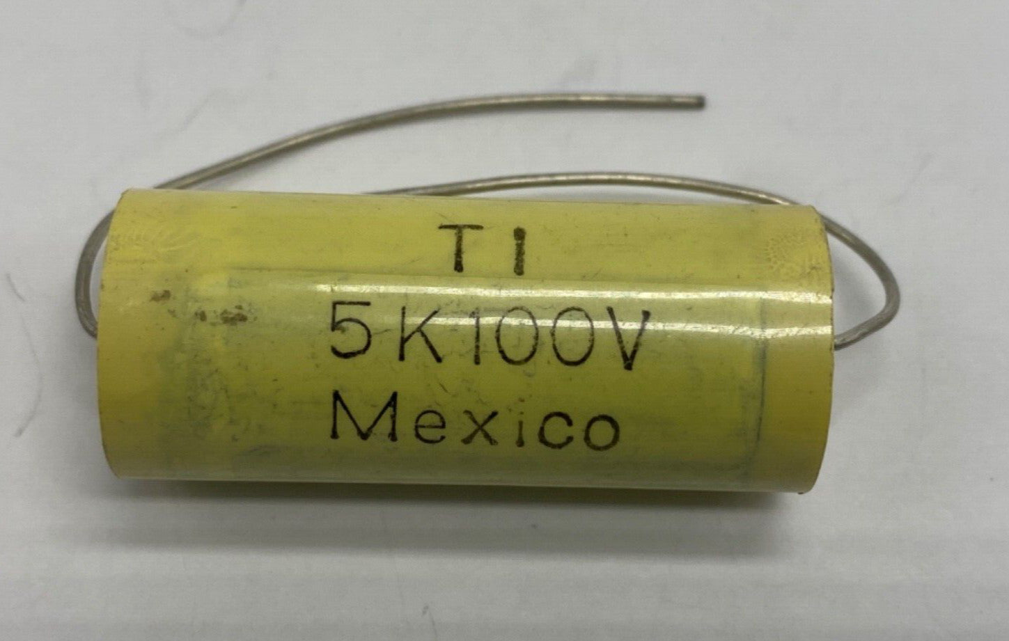 TI metalized film capacitor axial lead 5.0uf/100V, 5K100V