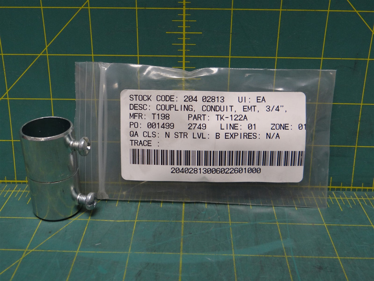 Steel City TK122A City 3/4" EMT Screw Set Coupling Conduit