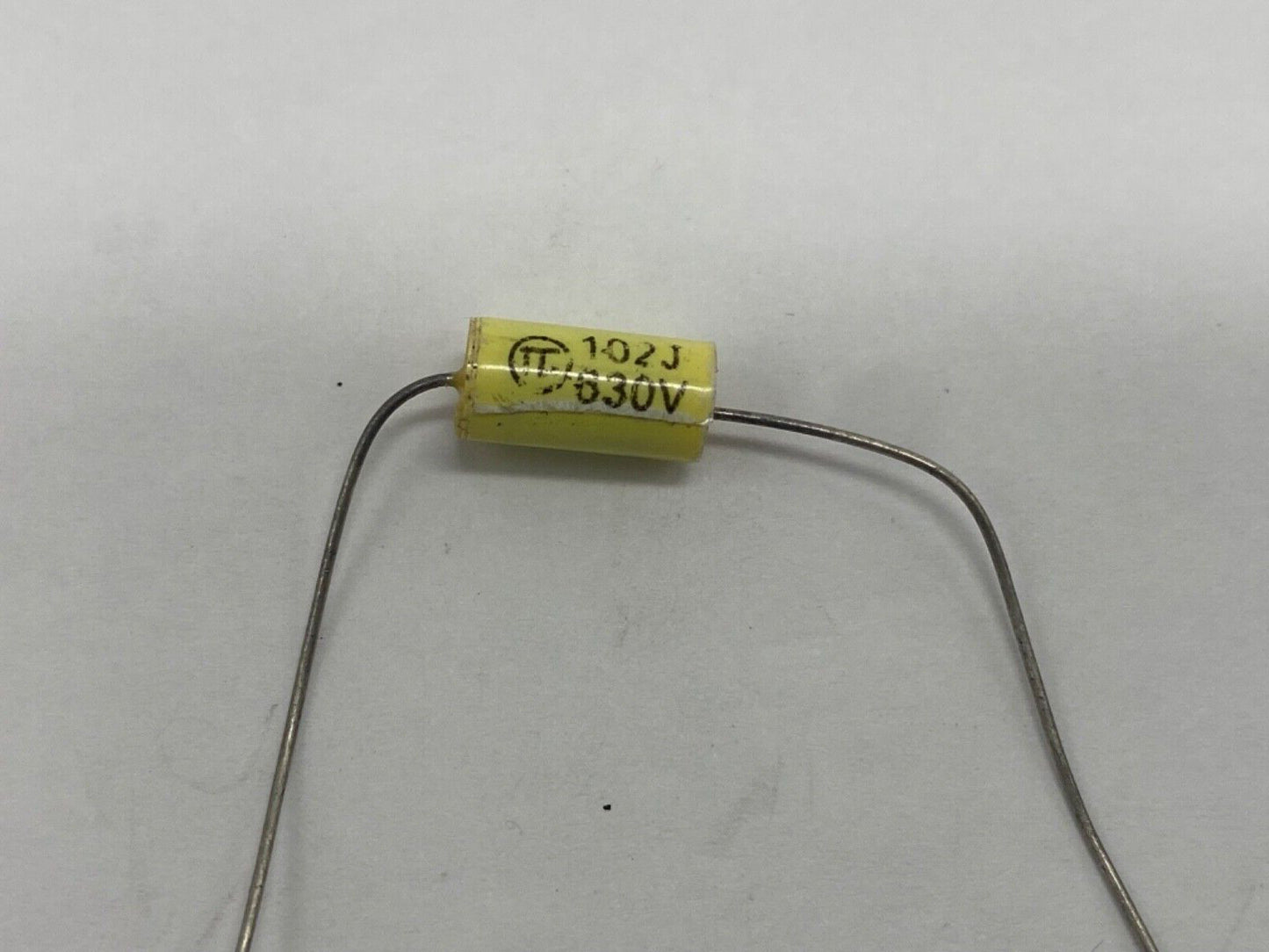 TC metalized Yellow film capacitor axial lead 0.001uf/630V, 102J630v